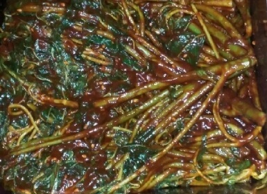 가죽나물고추장장아찌 만드는법