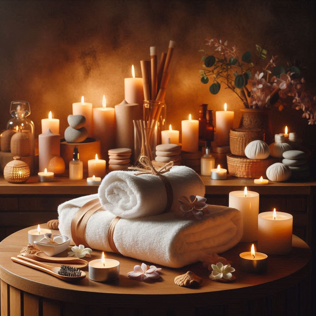 피부,체형관리 샵 배경