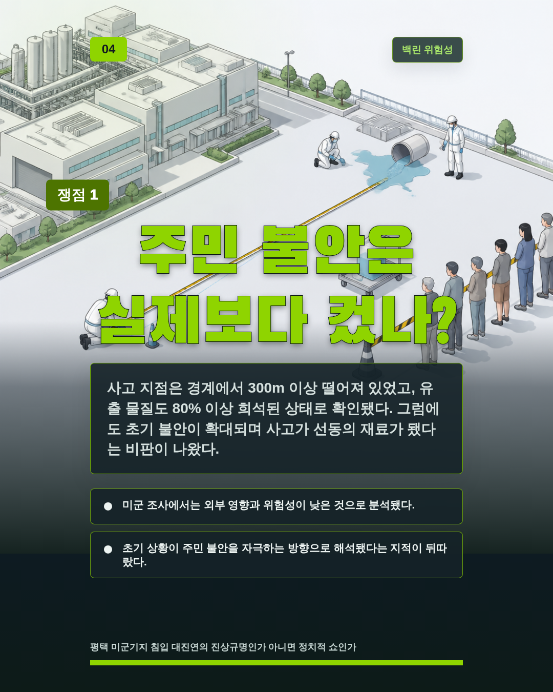 주민 불안은 실제보다 컸나?