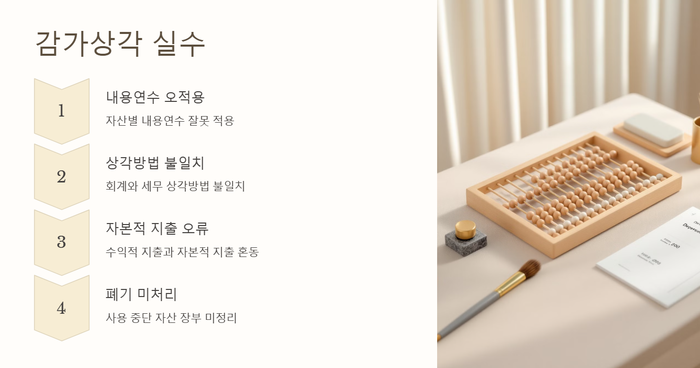 감가상각 실수