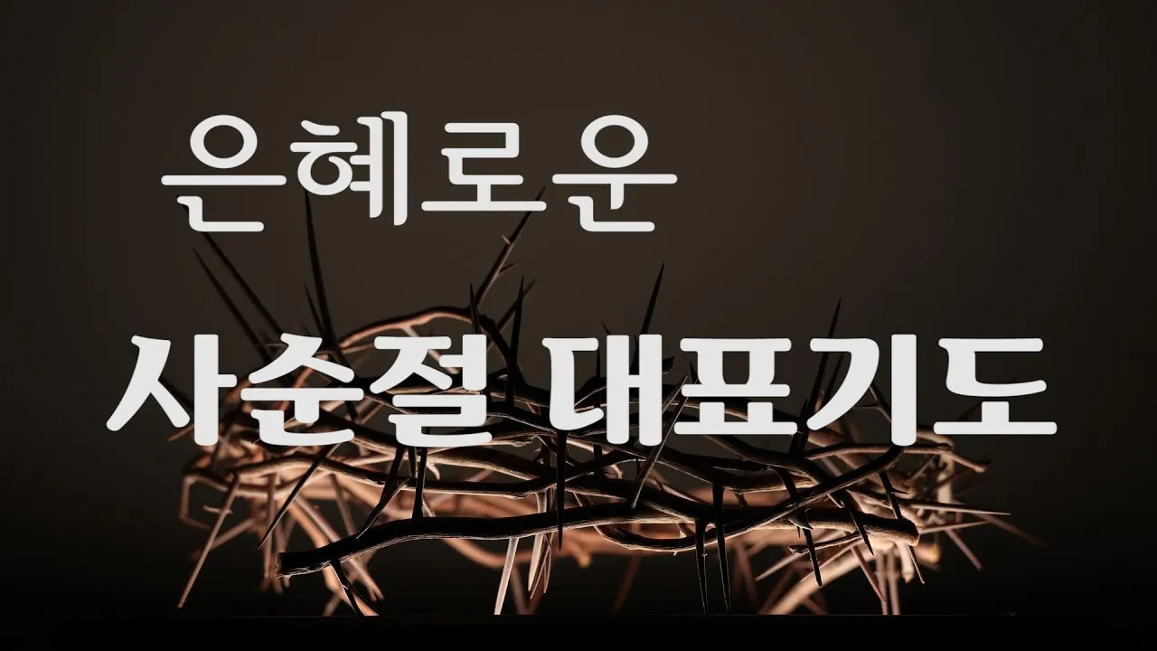 사순절 대표기도문 묵상집 모음_3