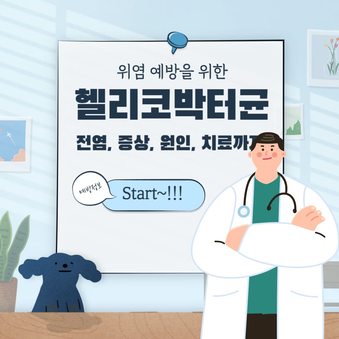 헬리코박터균 전염, 증상부터 원인 치료까지 한눈에 정리!