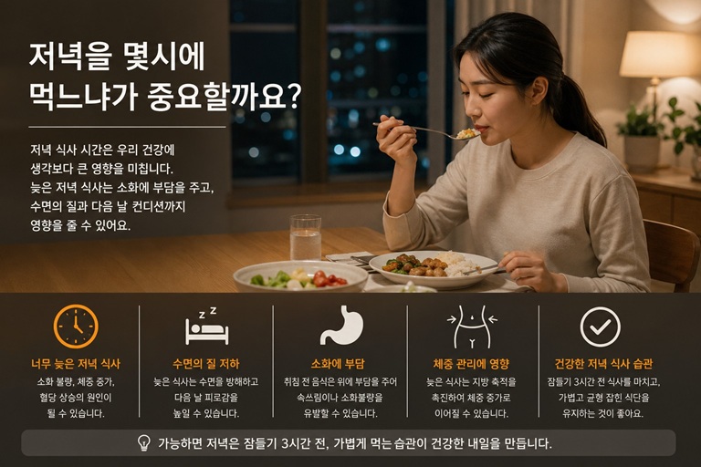 저녁을 몇 시에 먹느냐가 정말 중요할까요?