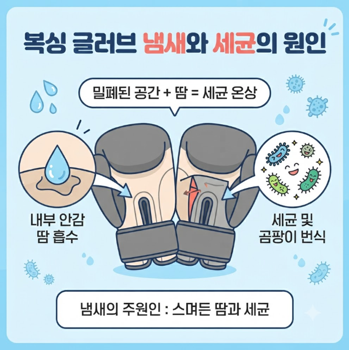 복싱 글러브 에탄올 소독법