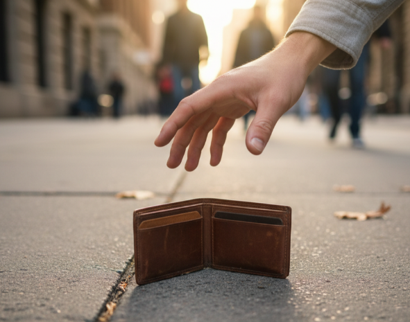 주은 지갑 취급 주의