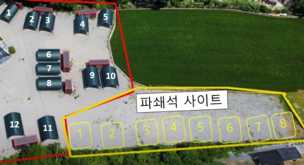캠핑장 사이즈