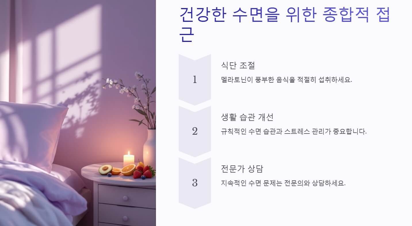 멜라토닌 많은 음식