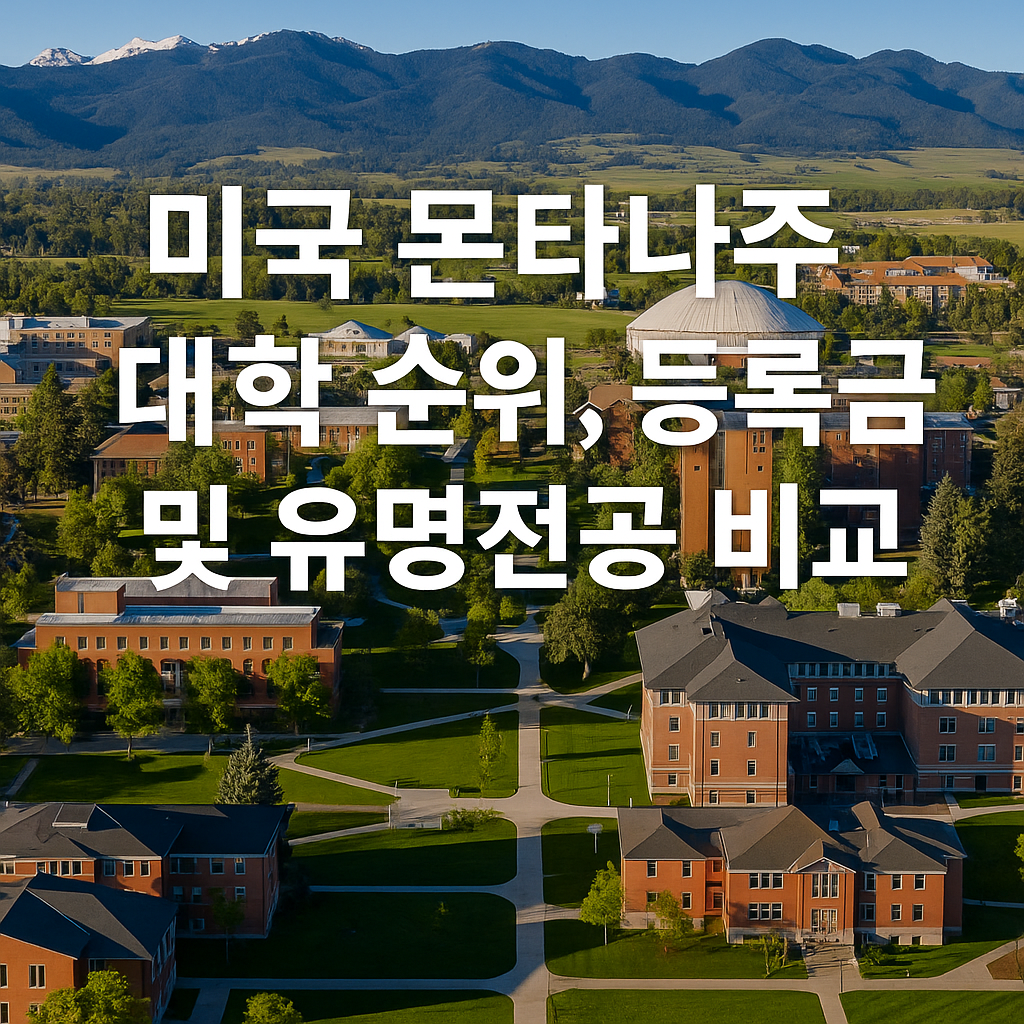 미국 몬타나주 대학 순위, 등록금 및 유명전공 비교