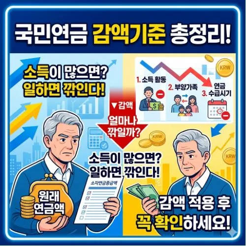 국민연금 감액기준 ❘ 모르면 평생 후회하는 은퇴 후 연금 수령 필수 전략