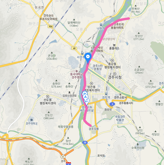 경주 기존 강변로