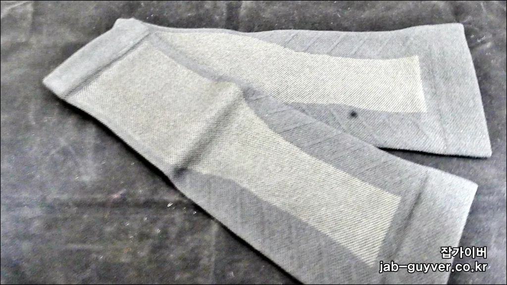 카프슬리브 안쪽 면 원단과 압박 패턴