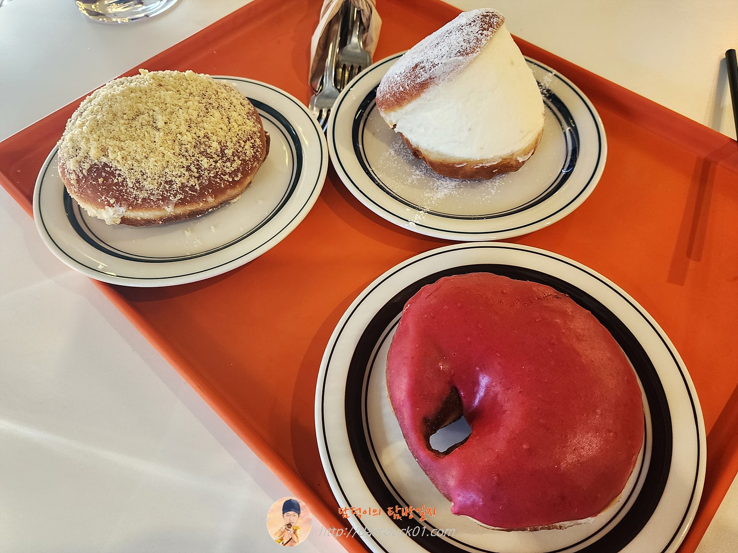 라즈베리 도넛 외