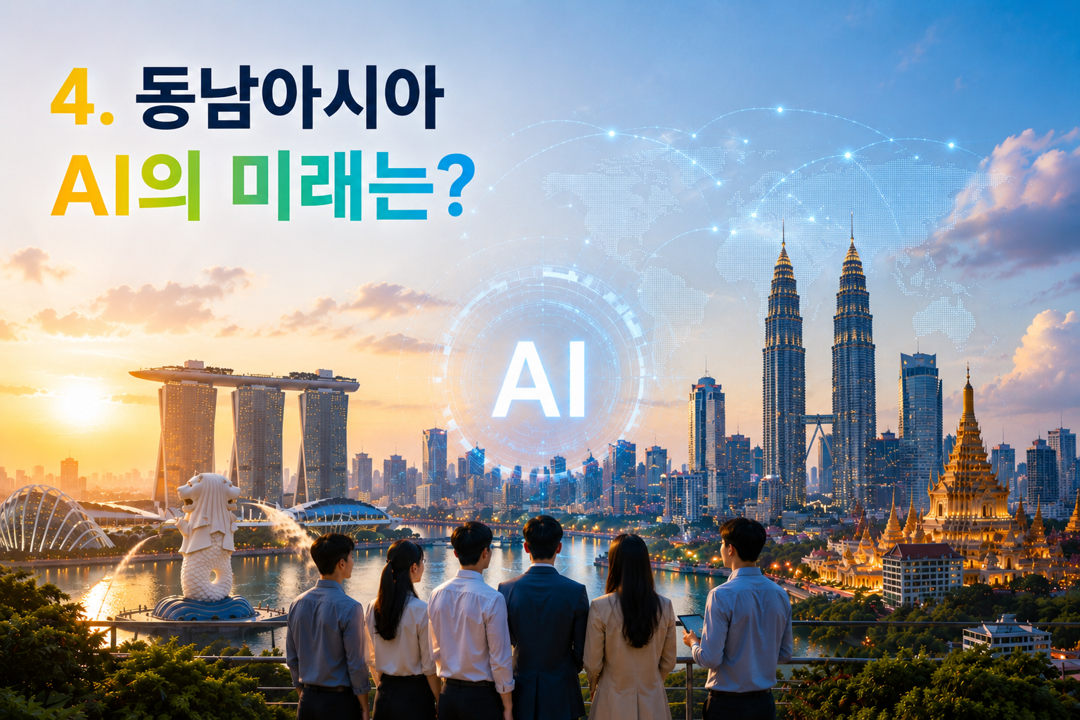 본 이미지는 동남아시아 AI A미래를 의미합니다 (참고용 이미지)