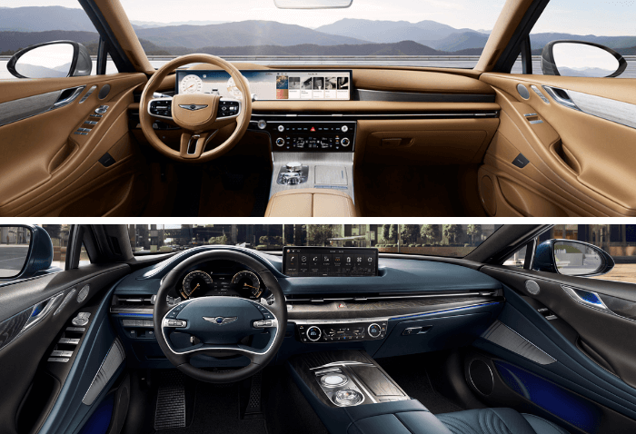 제네시스 G80 실내