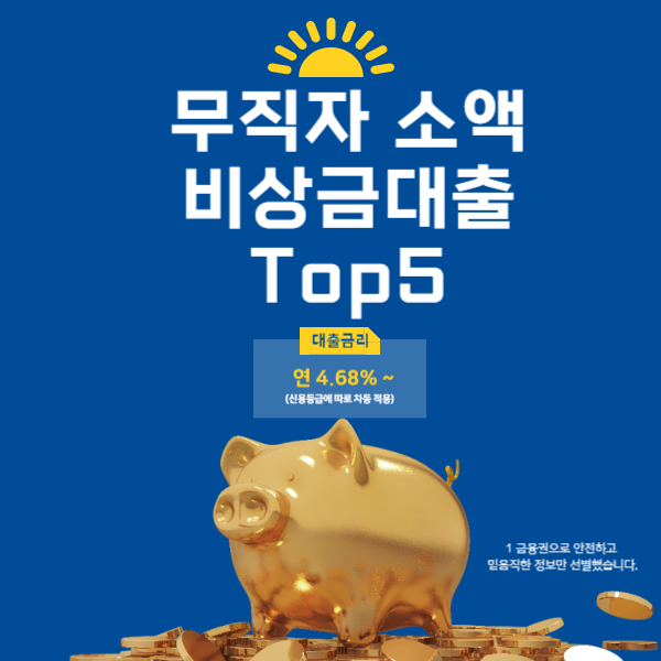 무직자 소액 비상금대출