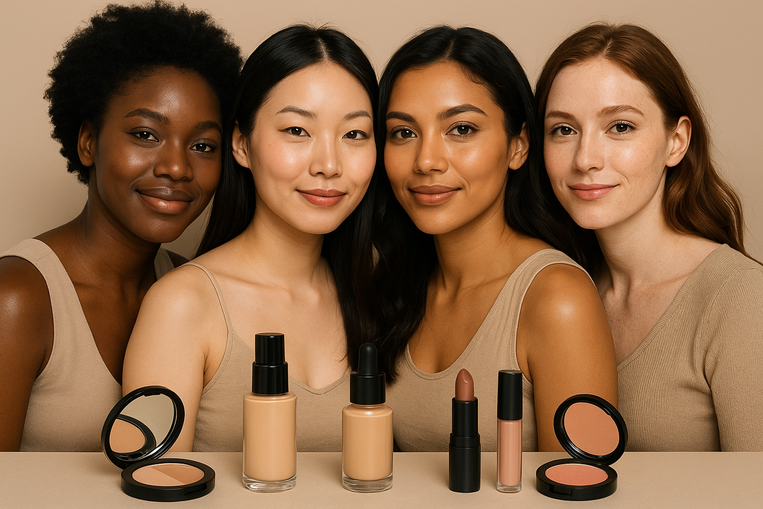 다양한 피부 타입 관련 사진