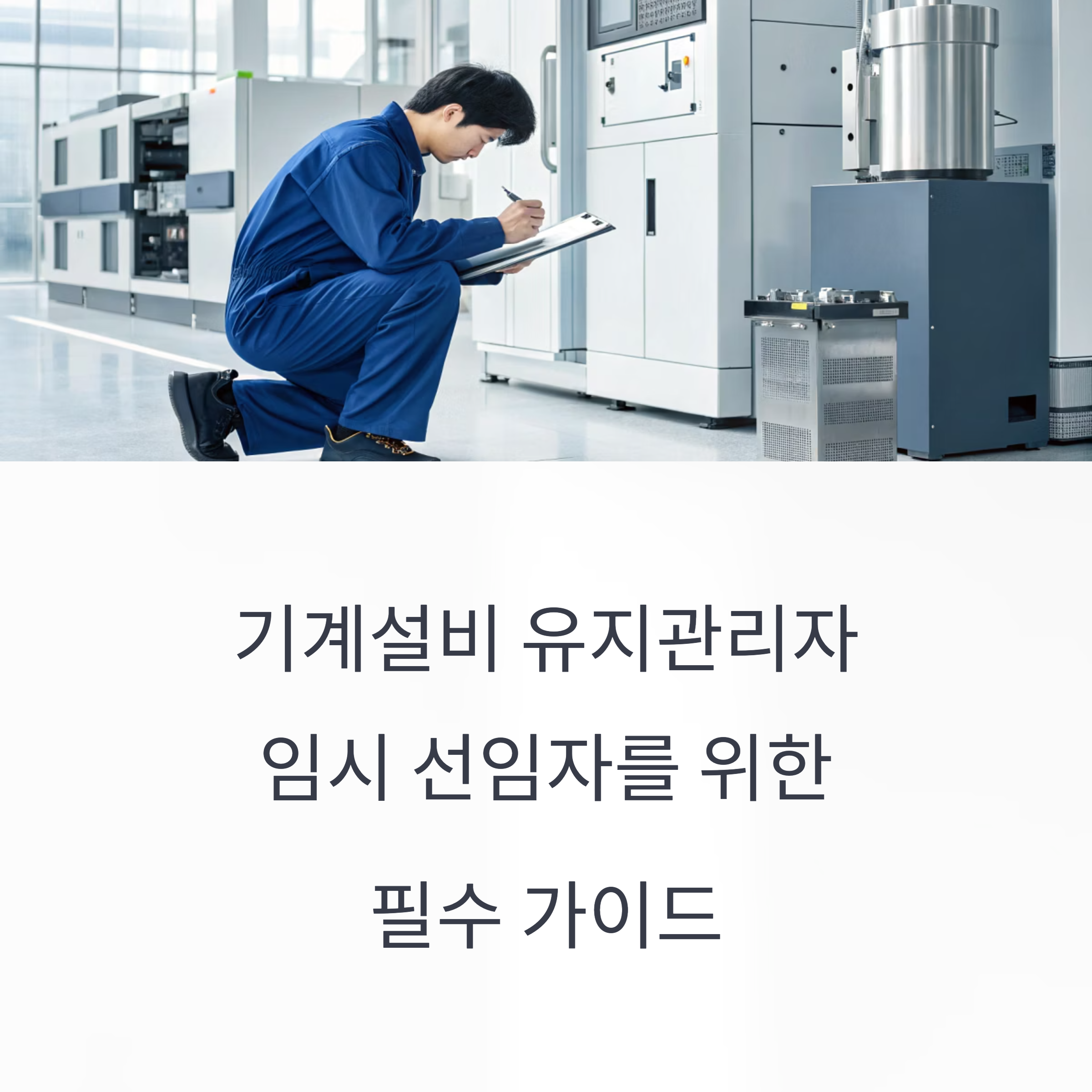 기계설비 유지관리자 임시 선임자
