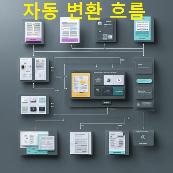 GPT 콘텐츠 자동 변환 루틴을 시각화한 다이어그램