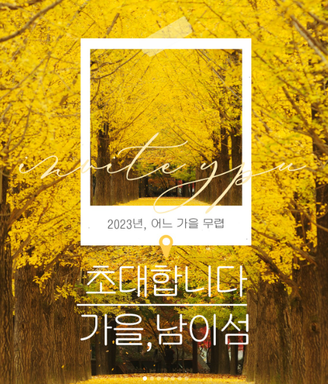 남이섬 초대 사진