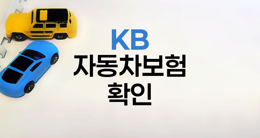 KB 자동차보험 계약내용 확인 방법