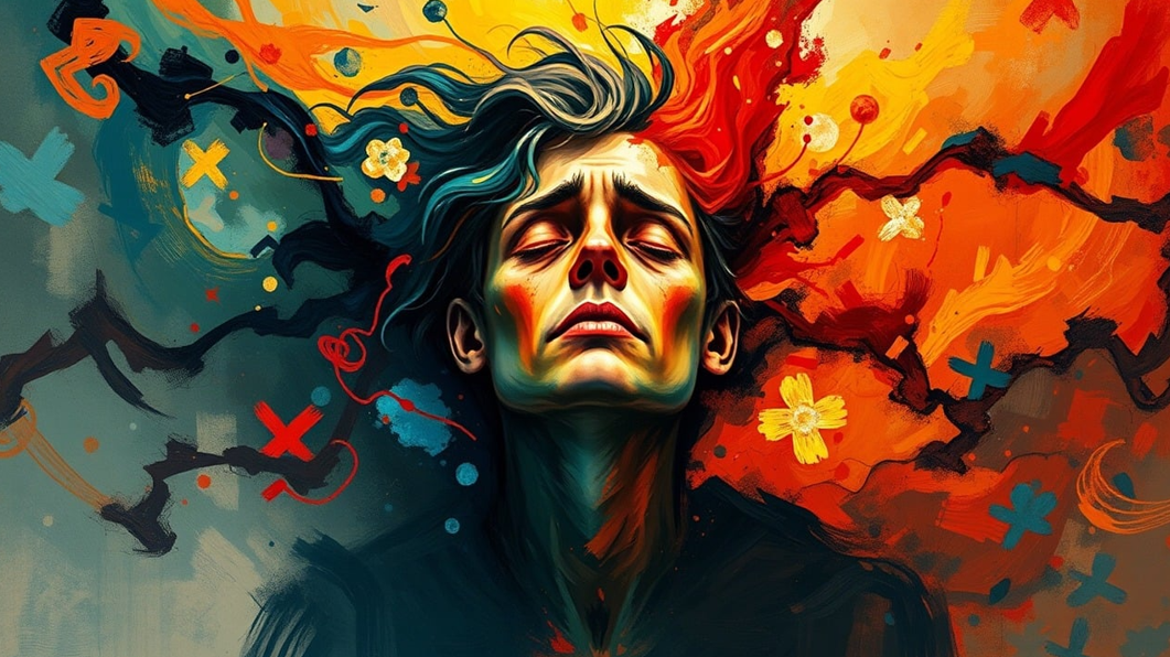 심리적 고통 슬픔 사진