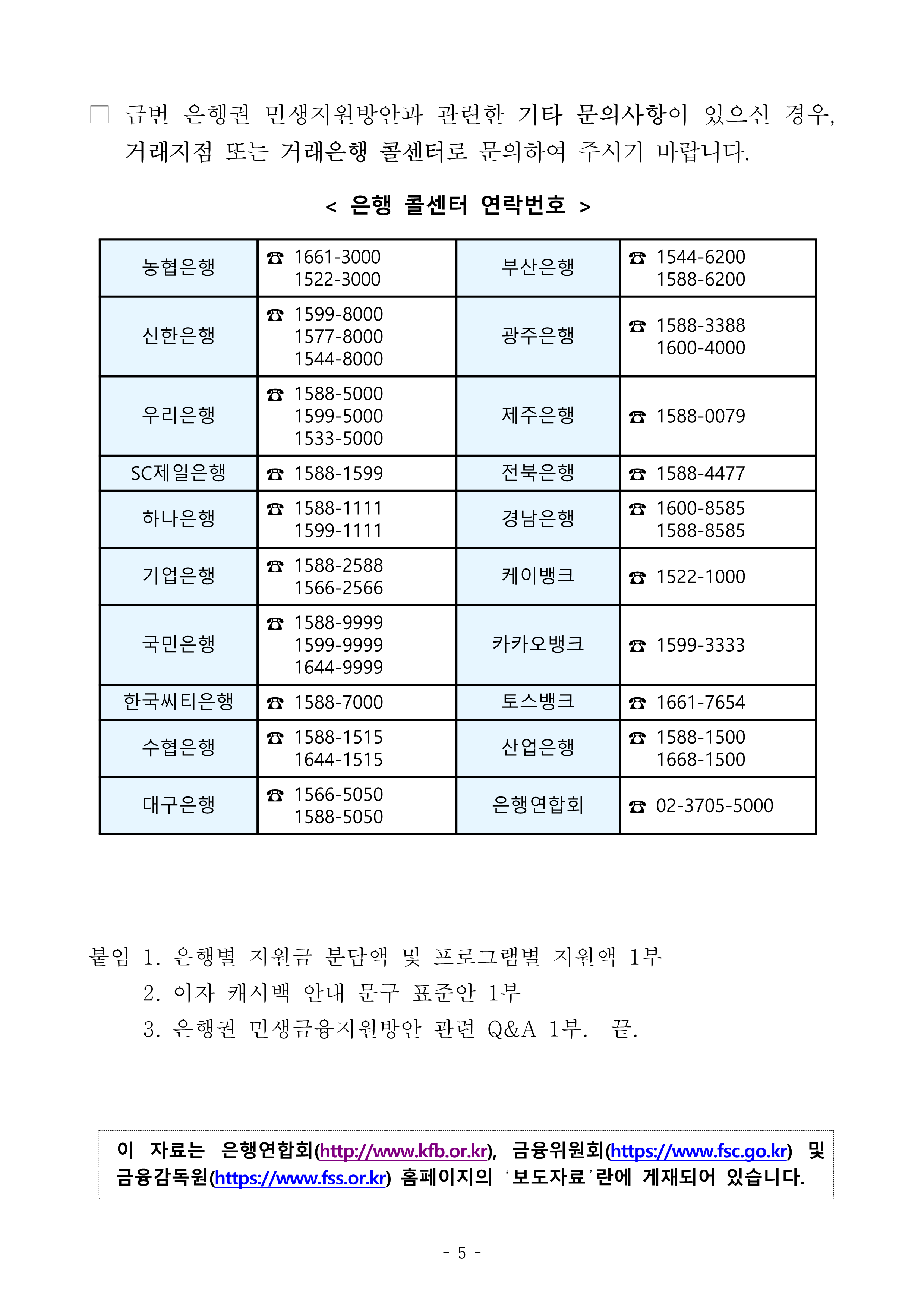 은행권이자지원