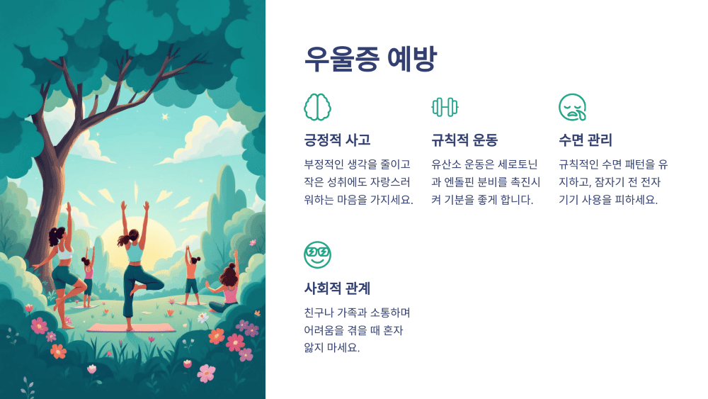 우울증 예방