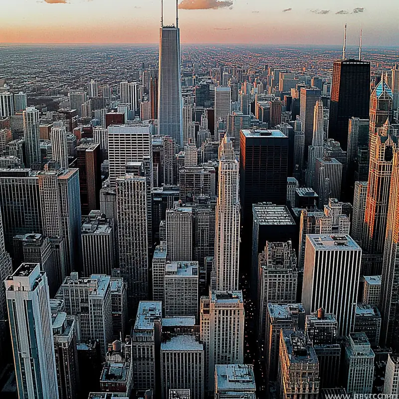 황혼의 도시 전경은 경제 성장과 안정을 상징하며, 재정적 자유를 회현하며 긍정적 미래를 암시합니다. 이 이미지는 경제적 안정을 구축하는 긴 여로의 목표를 보여줍니다.