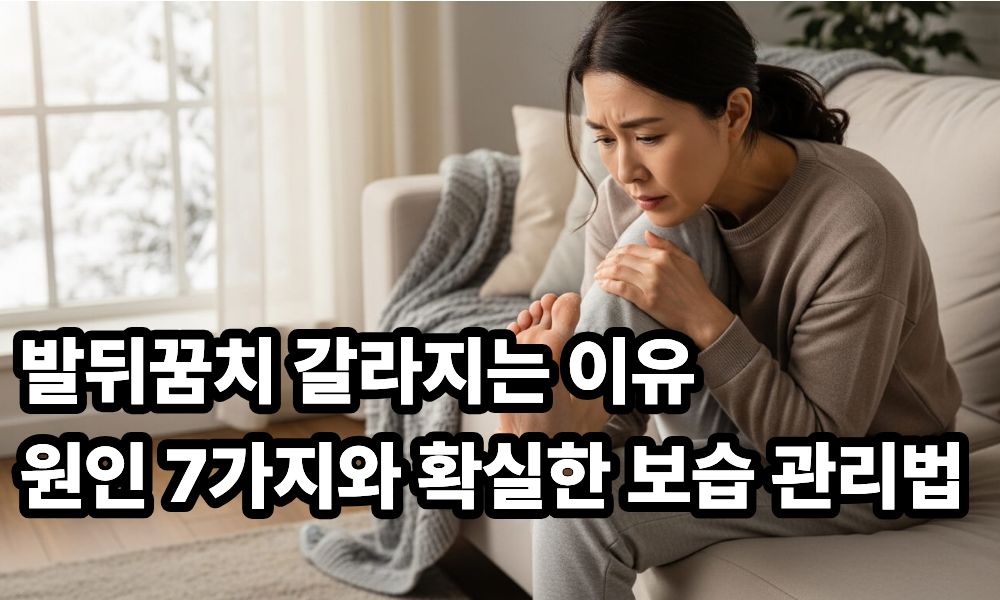 발뒤꿈치 갈라지는 이유 사진 1