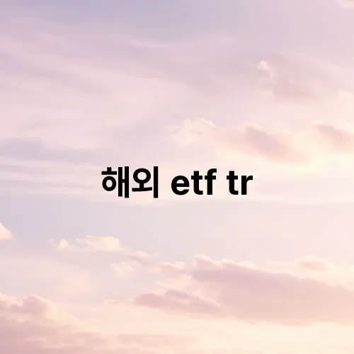 해외 etf tr