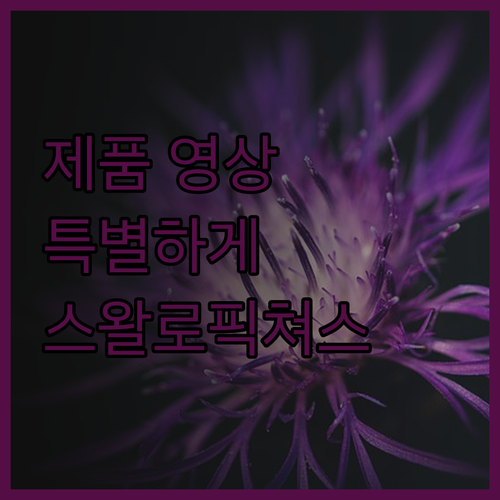 제품 영상, 스왈로픽쳐스와 함께라면 