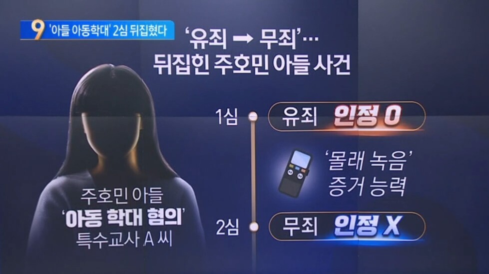 주호민 2심 판결&amp;#44; 특수교사 항소심 무죄 선고