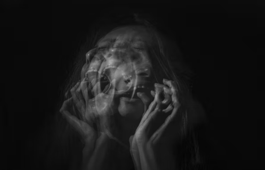 조현병에 걸린 여자의 모습