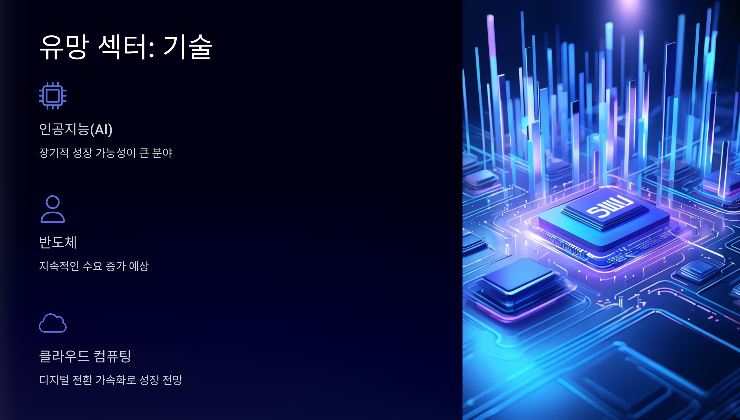 유망 섹터: 기술