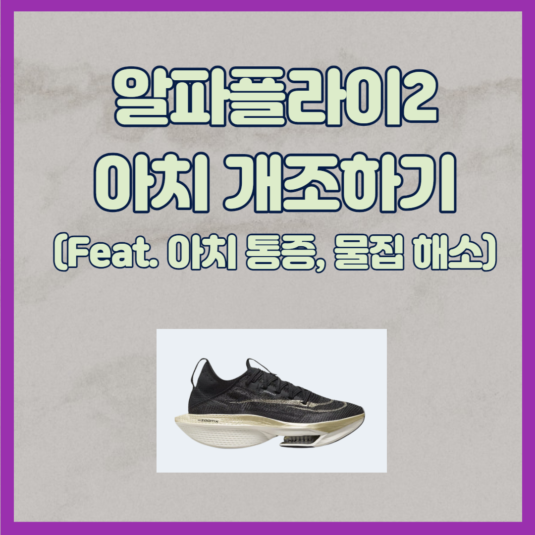 알파플라이2 아치 개조