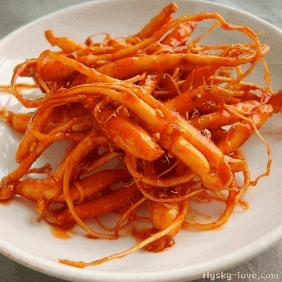 미삼 무침