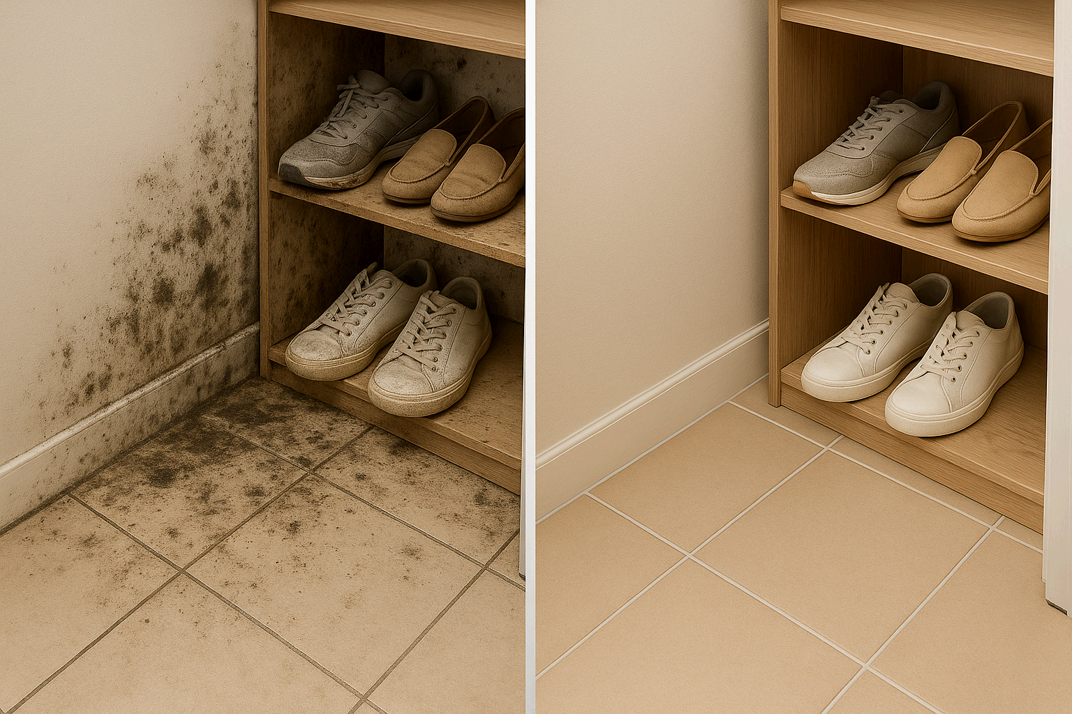 현관 바닥 및 신발장 곰팡이·냄새 제거 전략