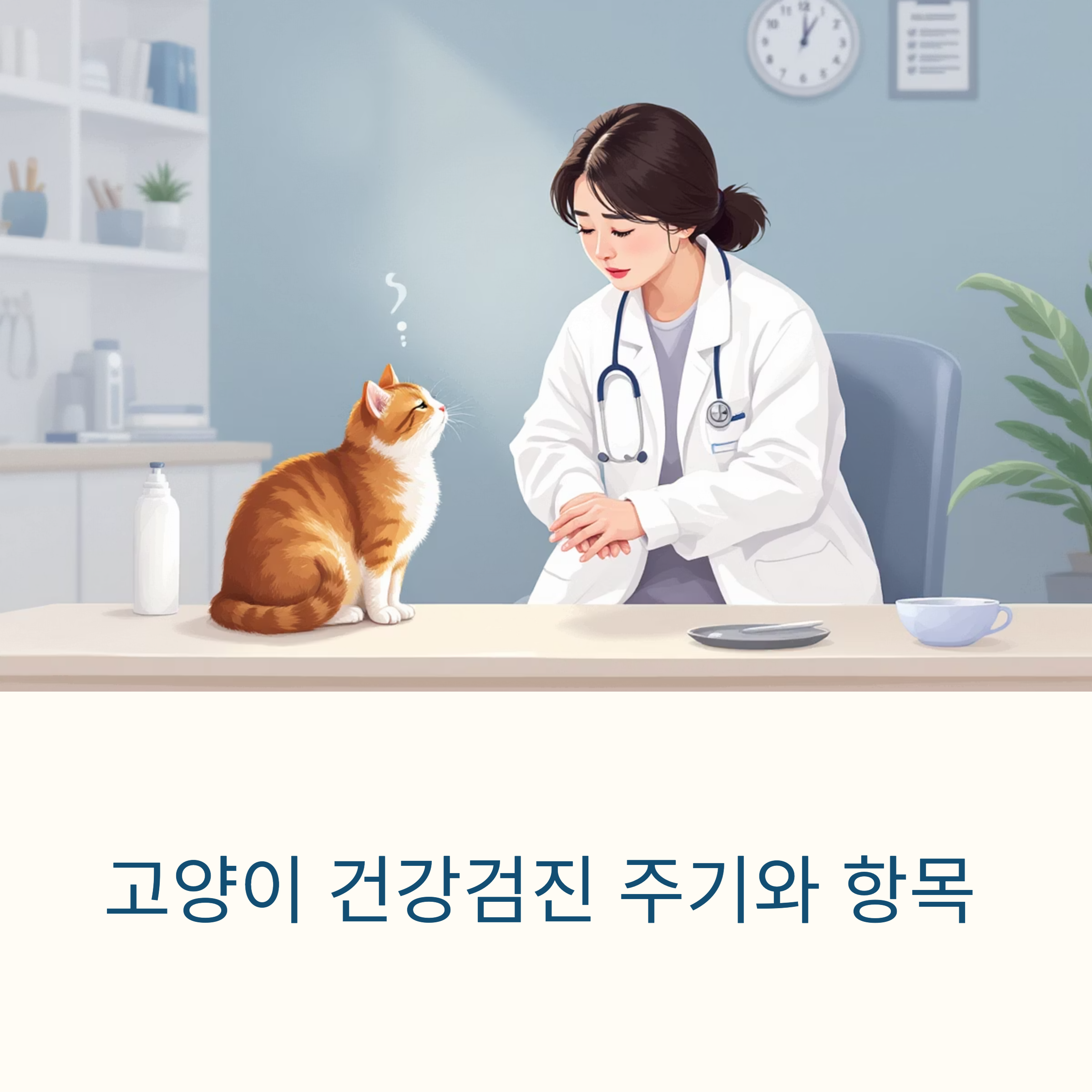 고양이 건강검진 주기와 항목