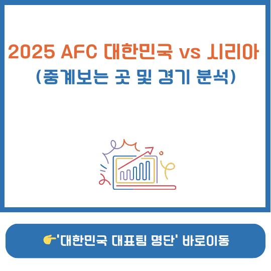 2025 AFC U-20 아시안컵 대한민국 vs 시리아