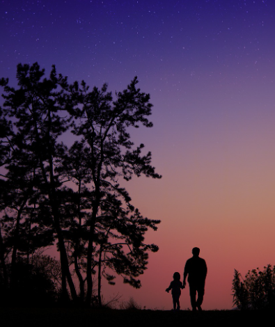 아빠와 딸의 모습