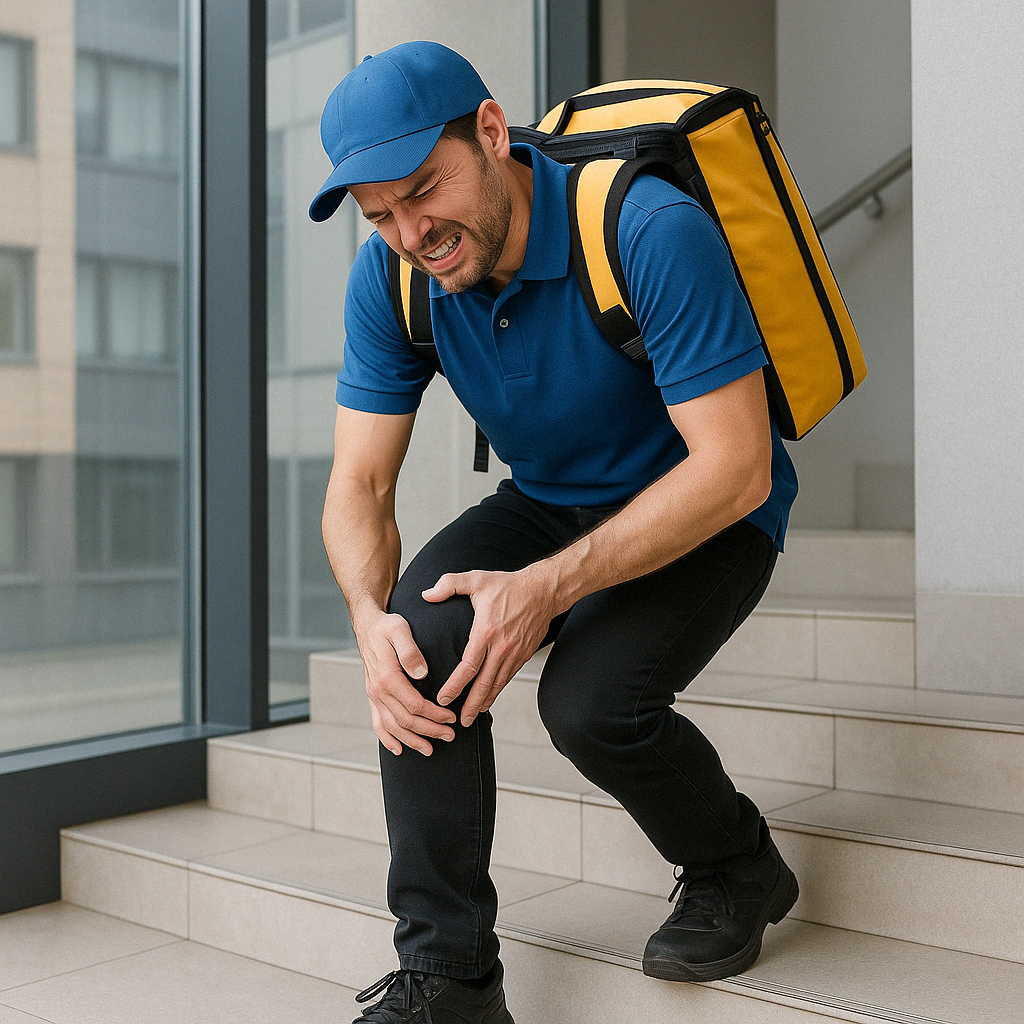 택배기사 무릎 통증 주의