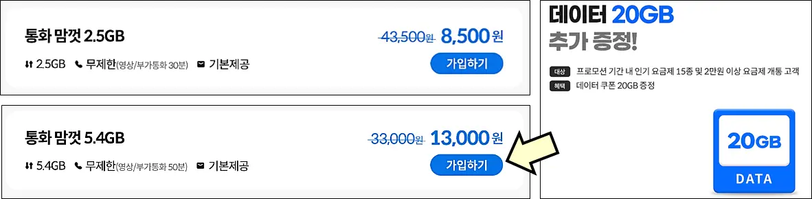 통화문자-무제한-요금제