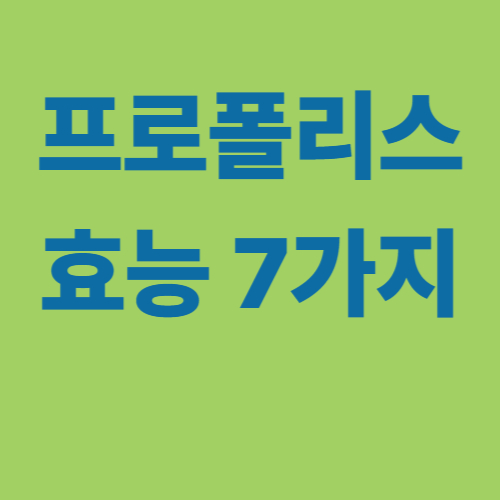 프로폴리스 효능 7가지 사진