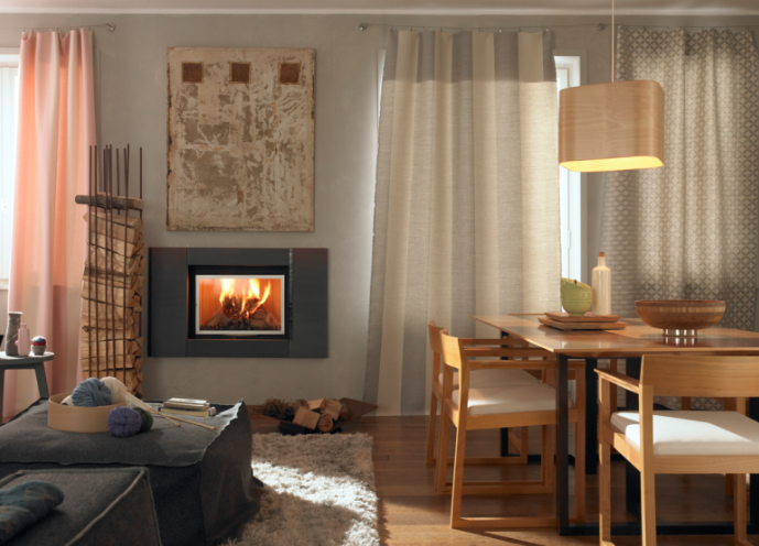 화목식 벽난로 인테리어