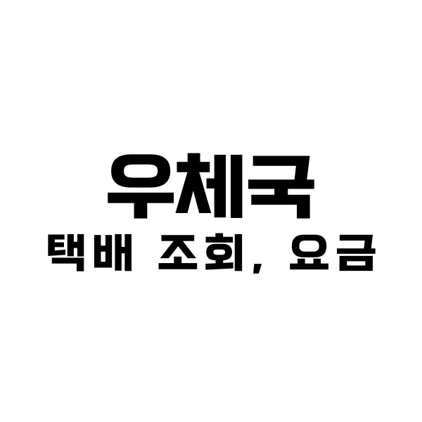 우체국 택배