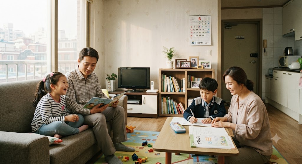 전세임대주택에 살고 있는 가족의 모습