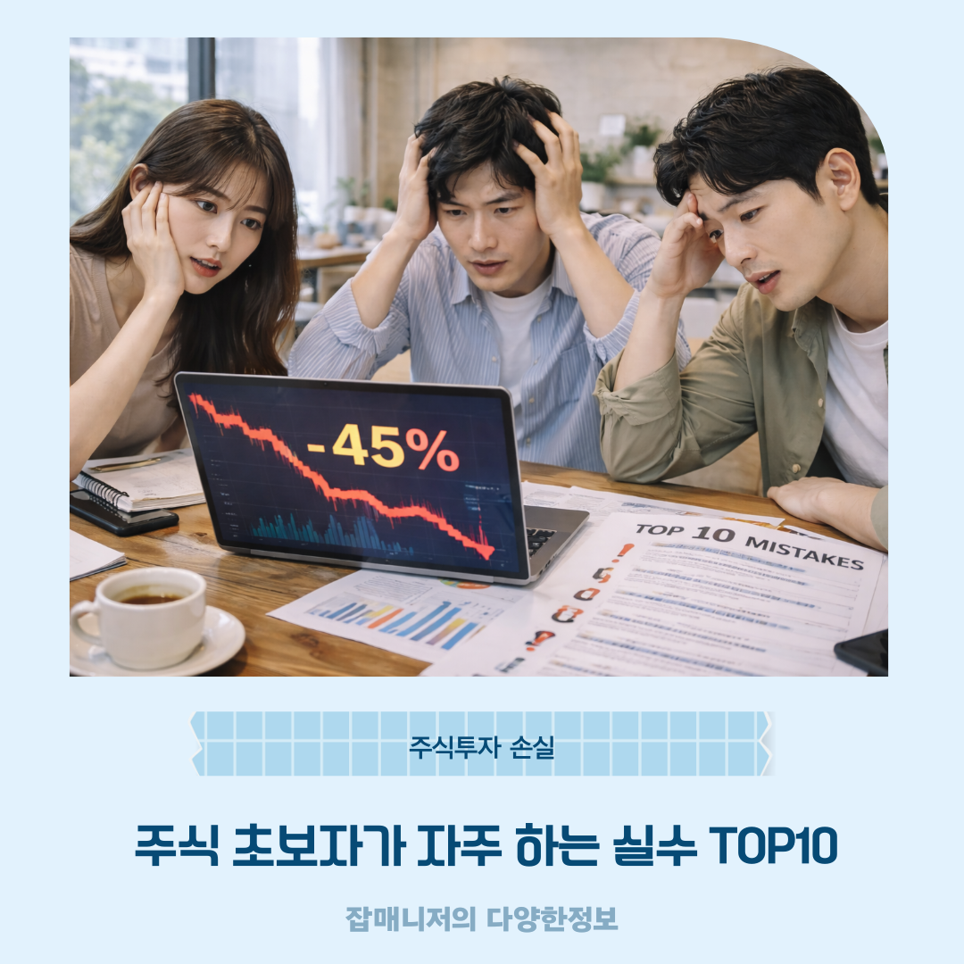 주식 초보자가 자주 하는 실수 TOP10 ❘ 주식투자 손실