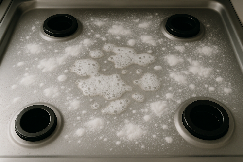 베이킹소다와 식초 혼합법 청소 이미지