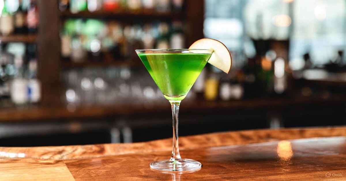 애플 마티니 황금 레시피 &amp; 유래 및 완벽한 안주 추천