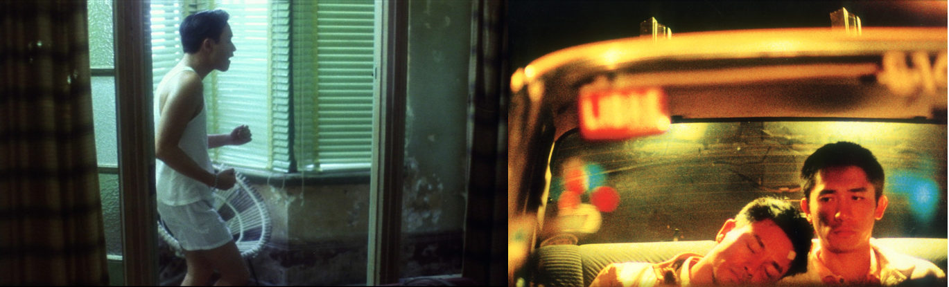 아비정전과 해피투게더 영화 속 스틸컷